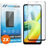 Mobigear Premium Xiaomi Redmi A1 4G Glazen Screenprotector - Case Friendly - Zwart (2-Pack)