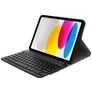 Mobiparts Bluetooth Keyboard iPad 11 (2025) Hoes QWERTY Bluetooth Toetsenbord Bookcase - Zwart