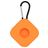 Mobigear Square Key Apple AirTag Hoesje Flexibel Siliconen Sleutelhanger - Oranje