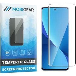 Mobigear Premium Xiaomi 12X Glazen Screenprotector - Case Friendly - Zwart