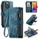 Caseme C30 iPhone 14 Pro Max Hoesje Bookcase Portemonnee - Blauw
