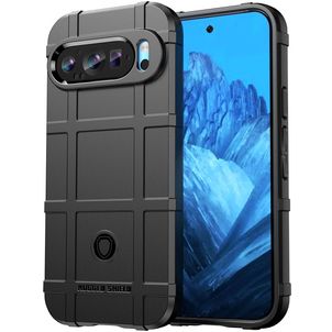 Mobigear Rugged Shield Google Pixel 9 Hoesje Flexibel TPU Backcover Shockproof - Zwart