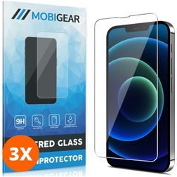 Mobigear iPhone 13 Pro Glazen Screenprotector - Case Friendly (3-Pack)