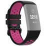Mobigear Sport Plus Buckle Siliconen Fitbit Charge 3 Bandje Gespsluiting - Zwart / Rood