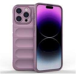 Mobigear Bumpy iPhone 15 Pro Max Hoesje Flexibel TPU Backcover - Paars