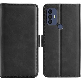 Mobigear Slim Magnet TCL 30 SE Hoesje Bookcase Portemonnee - Zwart