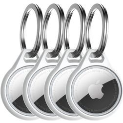 ITSkins AirCover Apple AirTag Hoesje Flexibel TPU Sleutelhanger - Wit