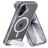 Mobiparts Hardcover Doorzichtig iPhone 17 MagSafe Hoesje Hardcase Backcover met Standaard - Transparant