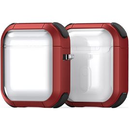 Mobigear Shockproof Apple AirPods 2 Hardcase Hoesje - Rood