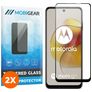 Mobigear Premium Motorola Moto G73 5G Glazen Screenprotector - Case Friendly - Zwart (2-Pack)