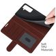 Mobigear Wallet Samsung Galaxy S22 Hoesje Bookcase Portemonnee - Bruin