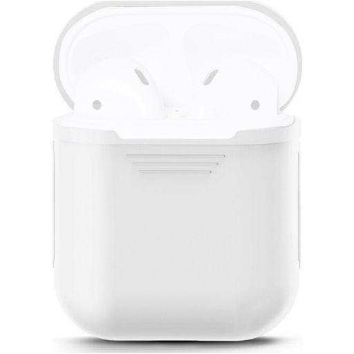 Mobigear Colors Apple AirPods 1 Hoesje Flexibel Siliconen - Wit