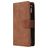Mobigear Zipper Huawei P40 Hoesje Bookcase Portemonnee - Bruin