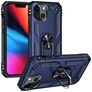 Mobigear Armor Ring iPhone 14 Hoesje Hardcase Backcover Shockproof met Ringhouder - Blauw