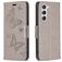 Mobigear Butterfly Samsung Galaxy S23 Hoesje Bookcase Portemonnee - Grijs