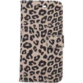 Mobigear Leopard iPhone 7 Plus Hoesje Bookcase Portemonnee - Bruin