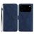 Mobigear Stitch iPhone 17 Pro Max Hoesje Bookcase Portemonnee - Blauw