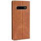 Mobigear Sensation Samsung Galaxy S10 Plus Hoesje Bookcase Portemonnee - Cognac