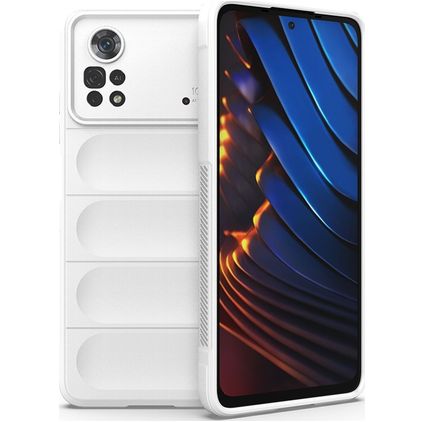 Mobigear Bumpy POCO X4 Pro 5G Hoesje Flexibel TPU Backcover - Wit