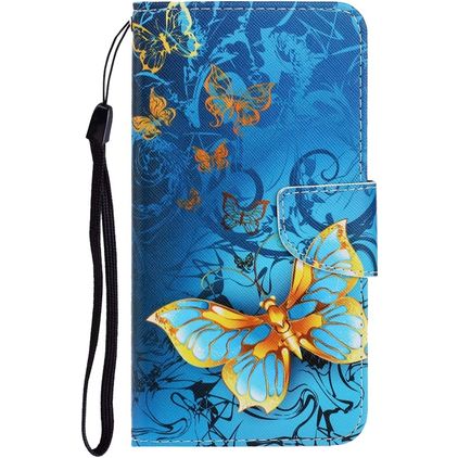 Mobigear Design Xiaomi Redmi 9 Hoesje Bookcase Portemonnee - Vlinder