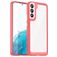 Mobigear Crystal Samsung Galaxy S23 Ultra Hoesje Hardcase Backcover - Transparant / Rood