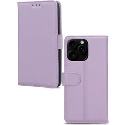 Mobilize Premium Gelly iPhone 16 Pro Hoesje Bookcase Portemonnee - Paars