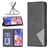Mobigear Rhombus Slim Samsung Galaxy A23 Hoesje Bookcase - Zwart