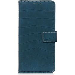 Mobigear Croco Xiaomi Redmi Note 10 Pro Hoesje Bookcase Portemonnee - Groen