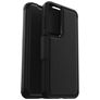 OtterBox Strada Samsung Galaxy S23 Plus Hoesje Echt Leer Bookcase - Zwart