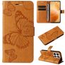Mobigear Butterfly Xiaomi 14T Pro Hoesje Bookcase Portemonnee - Cognac