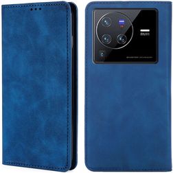 Mobigear Retro Slim Vivo X80 Pro Hoesje Bookcase Portemonnee - Blauw