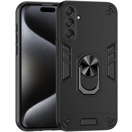 Mobigear Armor Ring Samsung Galaxy M55 Hoesje Hardcase Backcover Shockproof met Ringhouder - Zwart Mobigear Armor Ring Samsung Galaxy M55 Hoesje Hardcase Backcover Shockproof met Ringhouder - Zwart