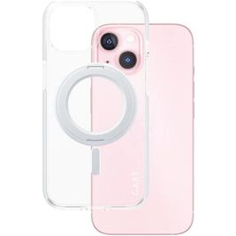 CARE by PanzerGlass Feature Case iPhone 15 MagSafe Hoesje Hardcase Backcover - Transparant / Zilver