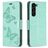 Mobigear Butterfly Samsung Galaxy S24 Plus Hoesje Bookcase Portemonnee - Groen