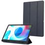 Mobigear Tri-Fold Gel Samsung Galaxy Tab A9 Plus (2023) Hoes TPU,Kunstleer Bookcase + Stylus Houder - Donkerblauw