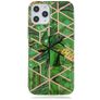 Mobigear Marble iPhone 12 Pro Max Hoesje Flexibel TPU Backcover - Groen