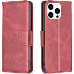 Mobigear Excellent iPhone 15 Pro Hoesje Bookcase Portemonnee - Rood