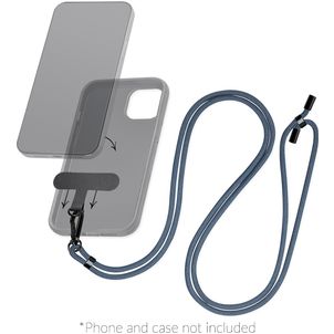 Mobilize Lanyard Universeel Telefoonkoord Verstelbaar - Blauw