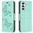 Mobigear Butterfly Samsung Galaxy S23 FE Hoesje Bookcase Portemonnee - Groen