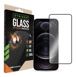 Striker Xtreme Impact iPhone 12 Glazen Screenprotector - Case Friendly