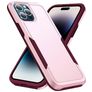 Mobigear Heavy Armor iPhone 14 Pro Hoesje Hardcase Backcover Shockproof - Roze / Paars