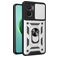 Mobigear Armor Ring Cam Slide Xiaomi Redmi 10 5G Hoesje Hardcase Backcover Shockproof met Ringhouder en Camera Slider - Zilver