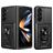 Mobigear Armor Ring Cam Slide Samsung Galaxy Z Fold 7 Hoesje Hardcase Backcover Shockproof met Ringhouder en Camera Slider - Zwart