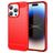 Mobigear Brushed Slim iPhone 15 Pro Max Hoesje Flexibel TPU Backcover - Rood