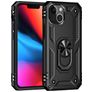 Mobigear Armor Ring iPhone 13 Mini Hoesje Hardcase Backcover Shockproof met Ringhouder - Zwart