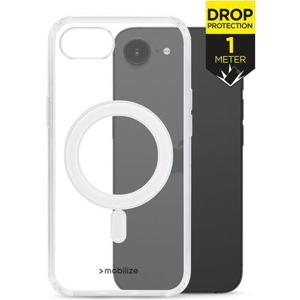 Mobilize Naked Protection Doorzichtig iPhone 17e MagSafe Hoesje Hardcase Backcover Shockproof - Transparant