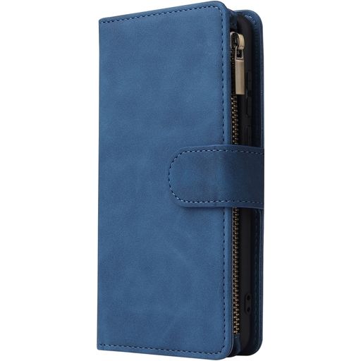 Mobigear Zipper Huawei P40 Hoesje Bookcase Portemonnee - Blauw