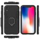 Mobigear Armor Ring iPhone XR Hoesje Hardcase Backcover Shockproof met Ringhouder - Zwart