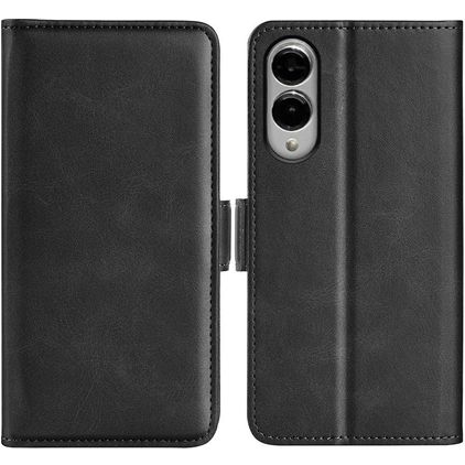 Mobigear Slim Magnet Samsung Galaxy S25 Edge Hoesje Bookcase Portemonnee - Zwart