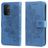 Mobigear Flowers OPPO A74 5G Hoesje Bookcase Portemonnee - Blauw